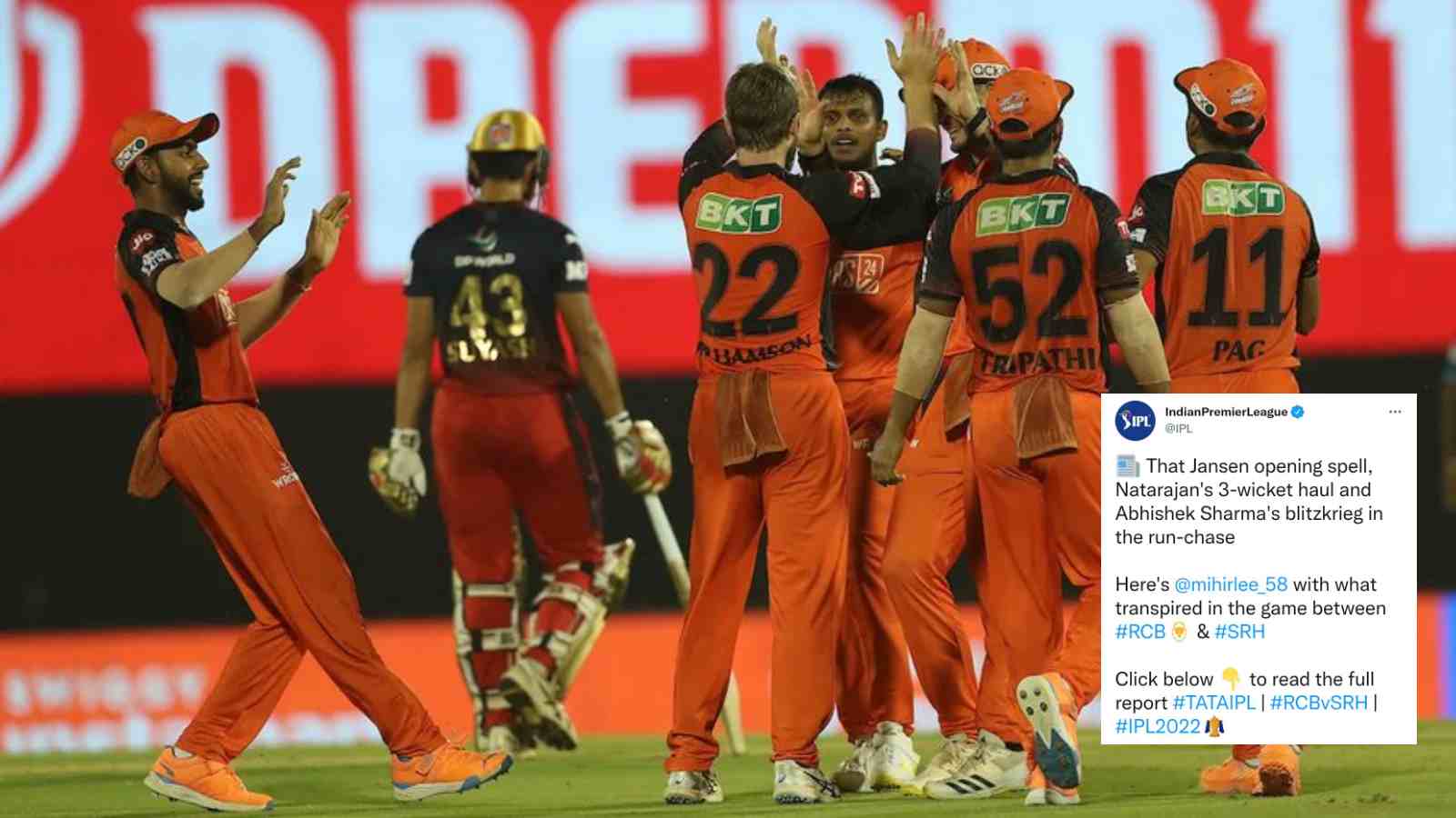 “Kane is our lucky charm”- Fans hail SRH as they cruise to an easy victory after limiting RCB for two-digit total