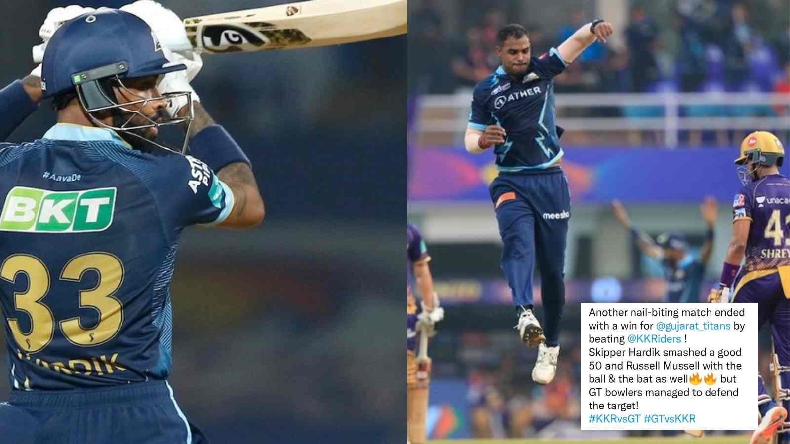 “Captaincy made him responsible”- Twitter erupts as GT bowlers clinch dramatic victory in a thriller over KKR