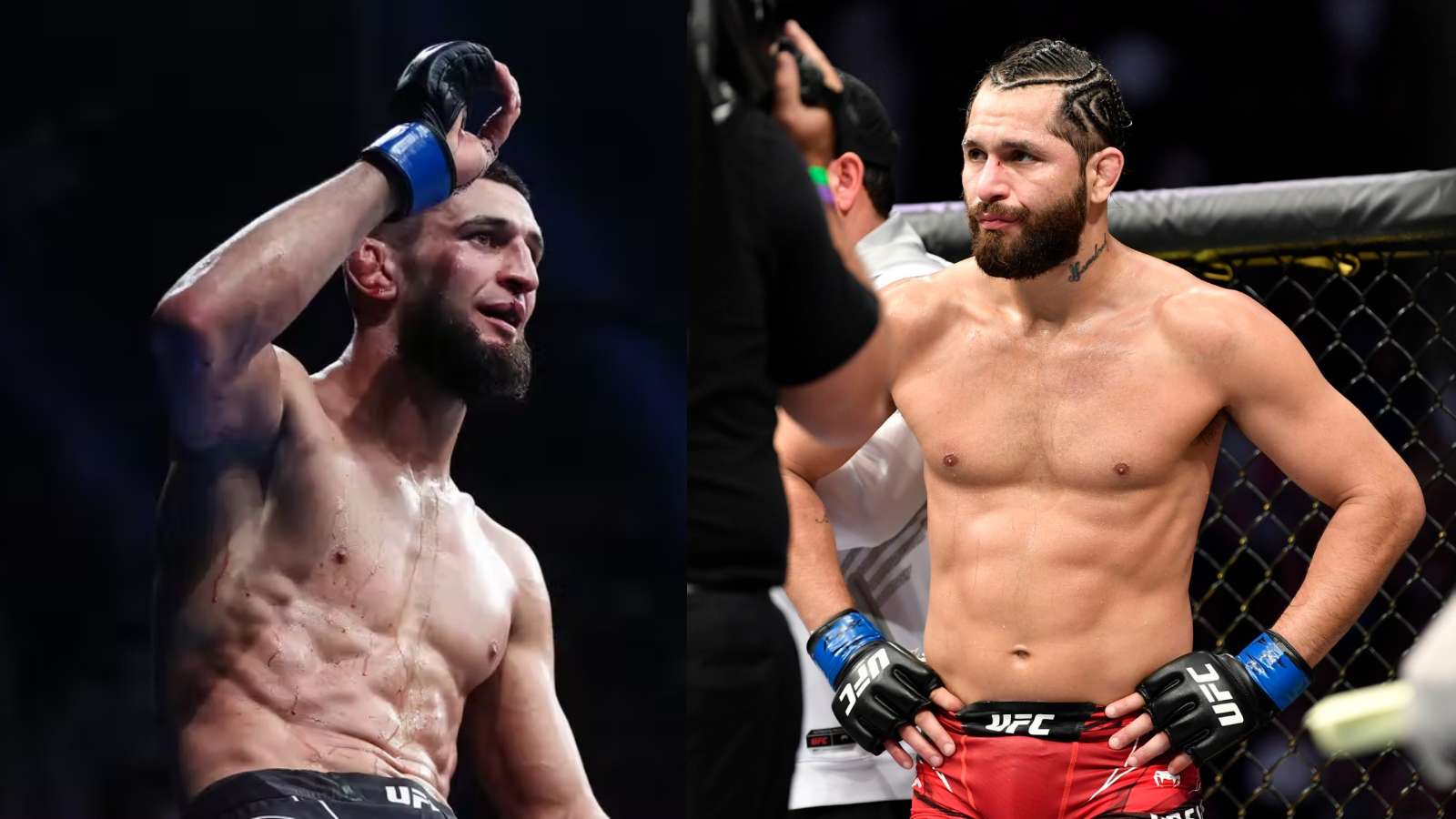 “Wake up buddy” – Khamzat Chimaev trolls Jorge Masvidal by sharing his infamous KO against Kamaru Usman