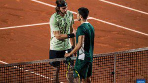 Stefanos Tsitsipas and Carlos Alcaraz