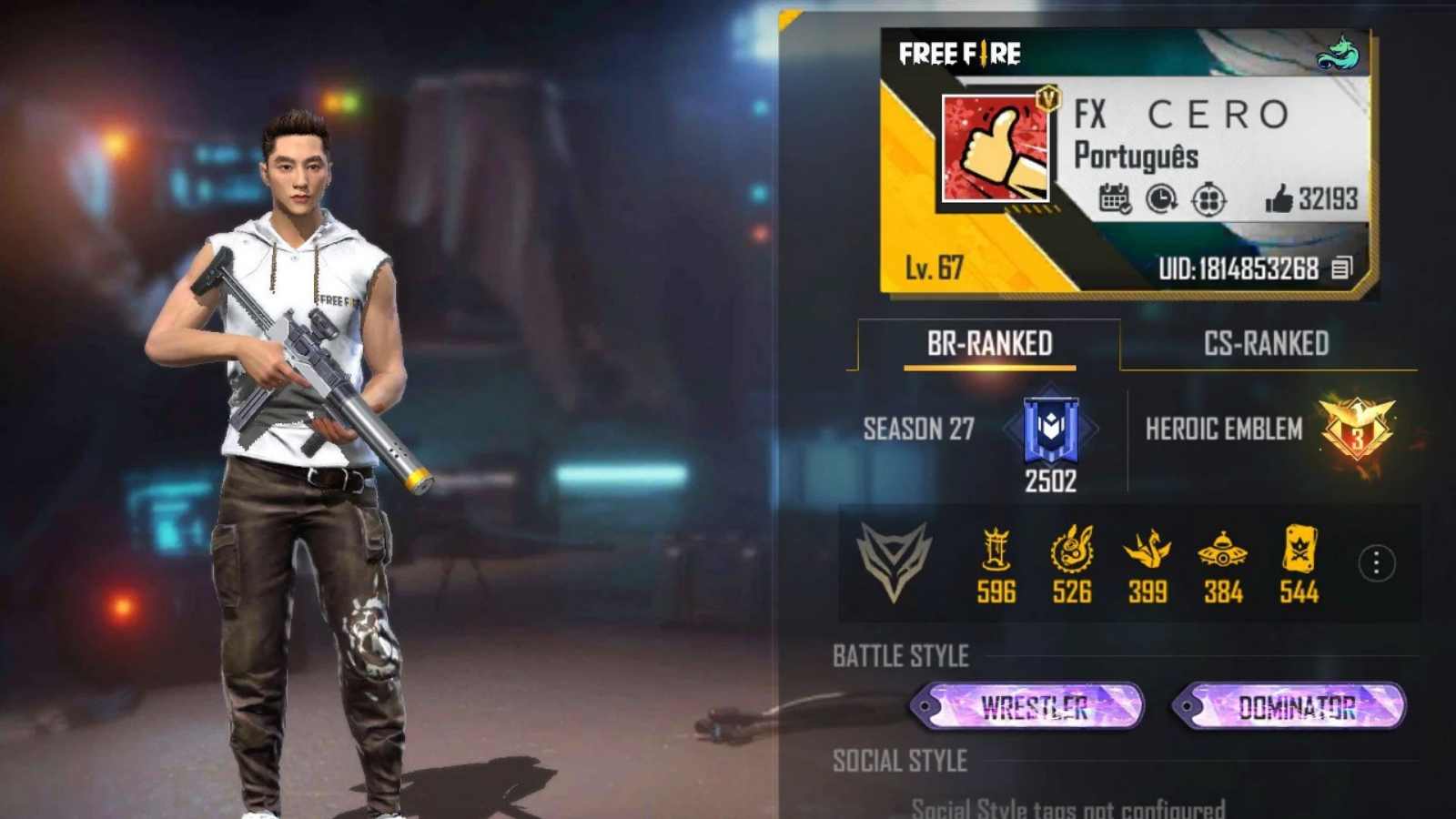 Cerol Free Fire MAX ID, Stats, K/D Ratio, YouTube Channel, Monthly Income, And More For April 2022