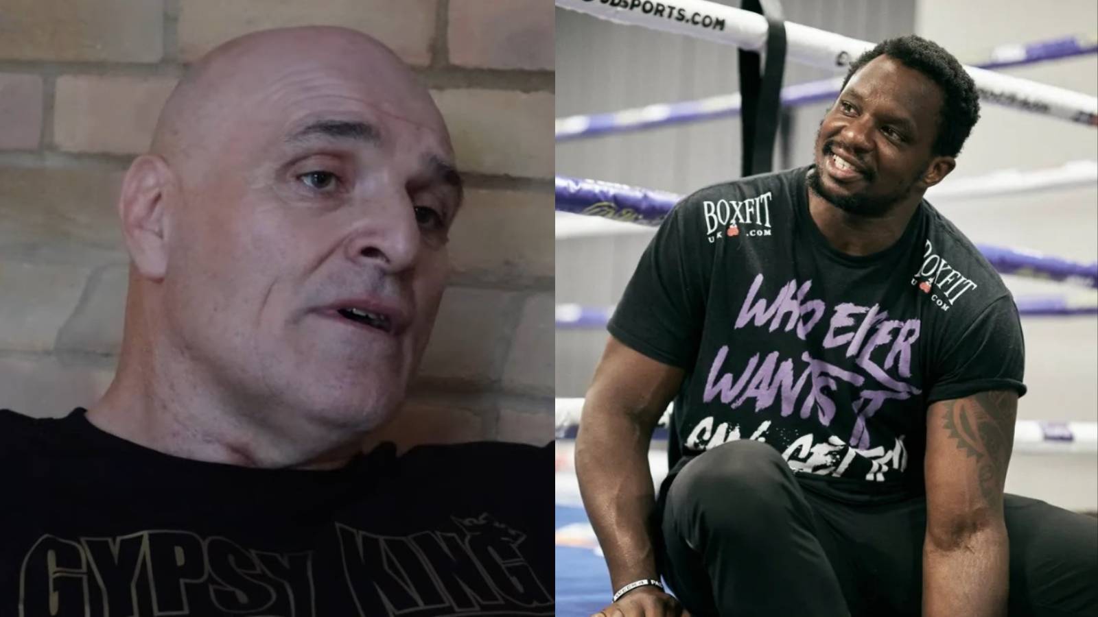 “John Fury’s here”- Tyson Fury’s father accepts fight against Dillian Whyte’s father, believes he can win