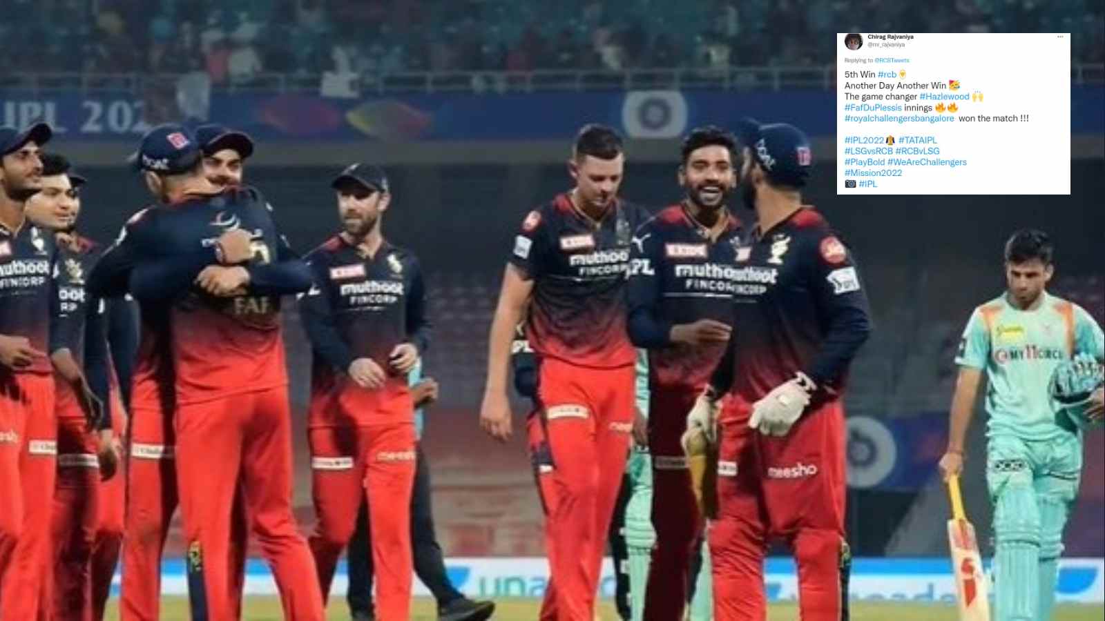 “That’s what ex-CSK players do”- Twitter reacts as du Plessis and Hazelwood fire RCB to victory over Lucknow