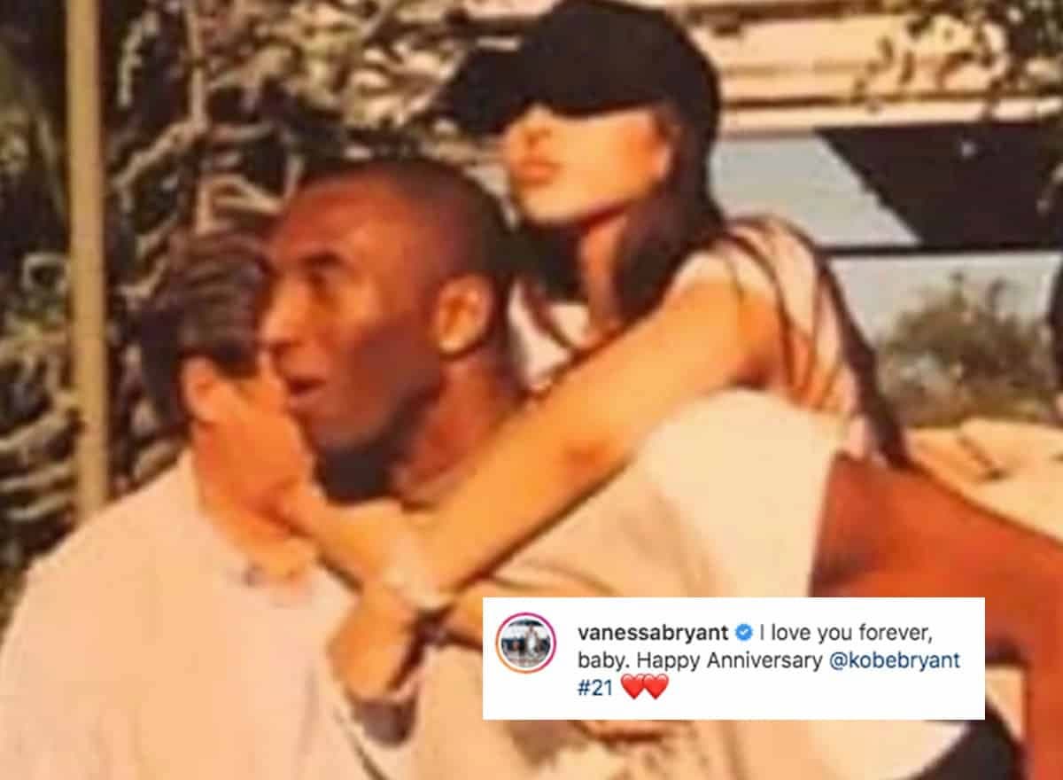 “I love you forever” Vanessa Bryant’s heartfelt message to lakers icon Kobe Bryant on 21st wedding anniversary 