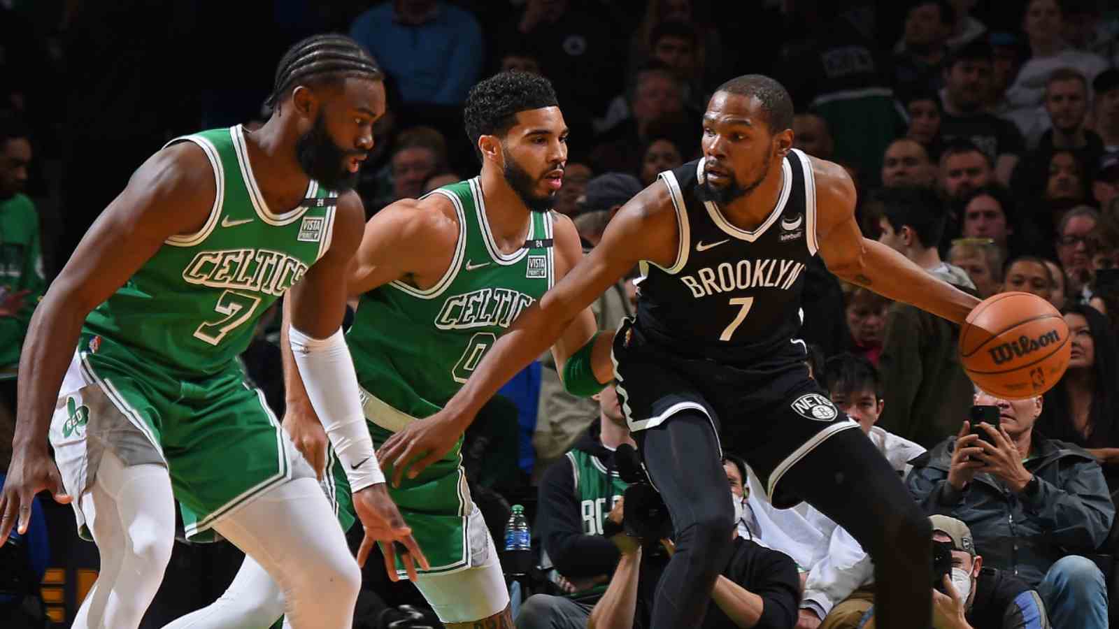 “They did a good job of making me see bodies” Kevin Durant acknowledges the strong physical game played by the Celtics in Game 1 ￼