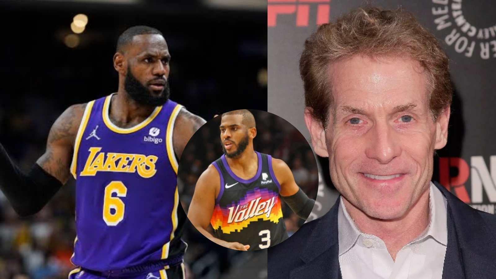 “Started showing his age as Lakers missed the playoffs” Skip Bayless blasts 37-year-old LeBron James by comparing him to ‘Point God’ Chris Paul