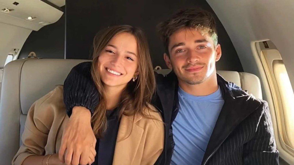 Charles Leclerc with Charlotte Sine