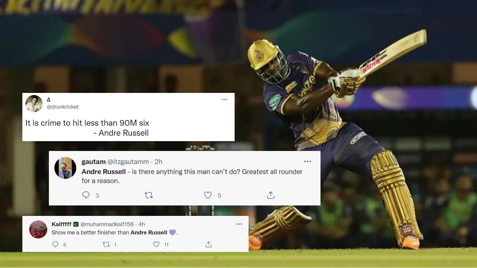 IPL 2022: ‘Russell muscle’ – Twitter awestruck by Andre Russell’s performance