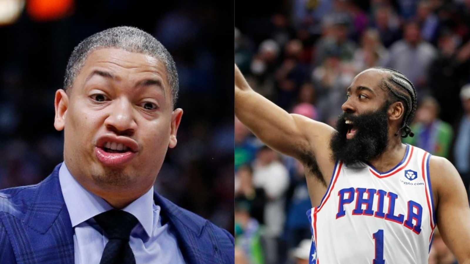 “What about you take away Joel and Giannis’ free throw” James Harden furiously hits back at Tyronn Lue’s comments on him