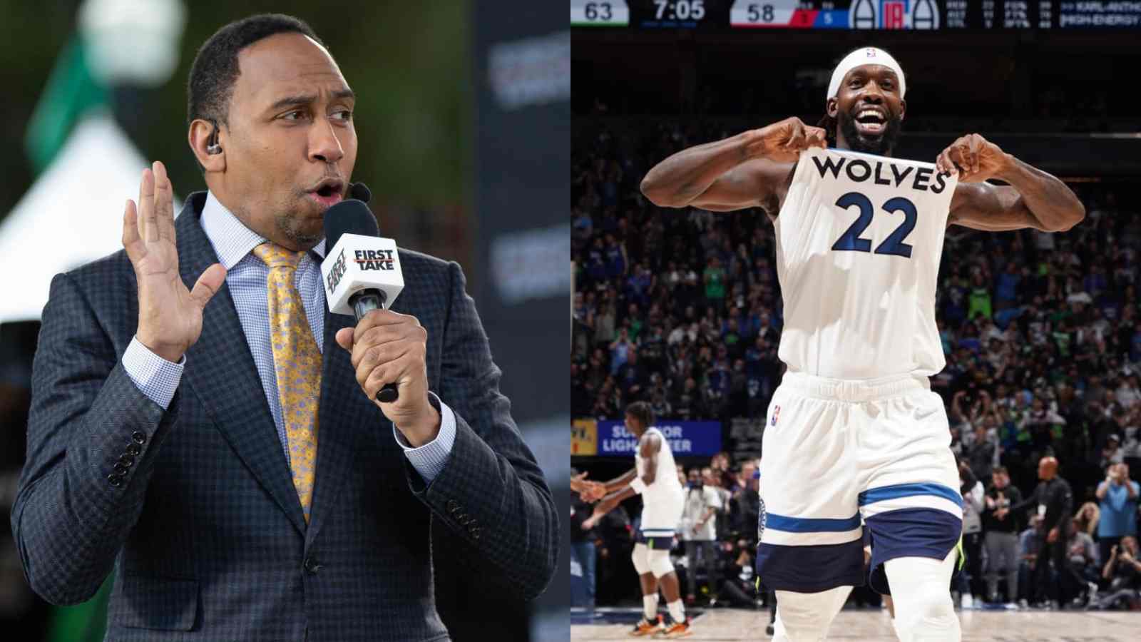 “Jumping on the scorer’s table, taking off your shirt… You’ve never really won before, and number 2 you ain’t gonna win” Stephen A. Smith’s brutally honest take on Patrick Beverley’s wild celebrations