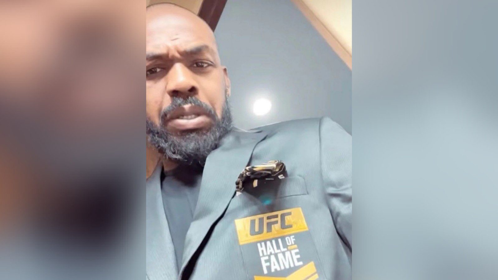 Jon Jones whips out his UFC Hall of Fame jacket, plans to achieve bigger goals