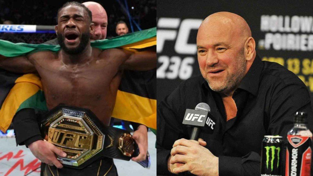 Aljamain Sterling and Dana White