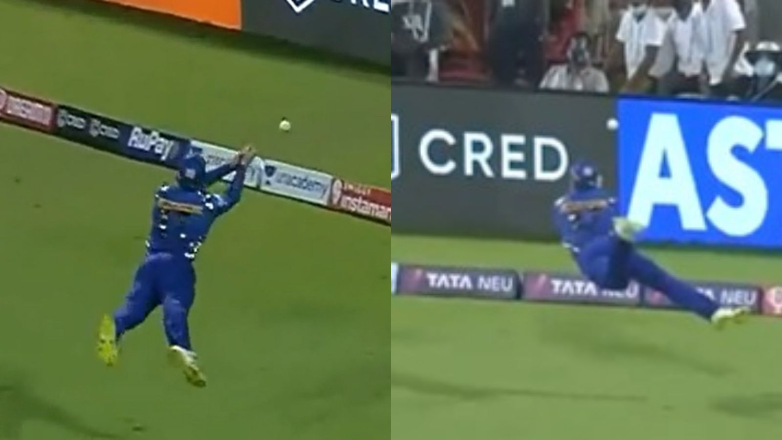 [Watch] – ‘Superman’ Dewald Brevis dives into the air to make an unexpected catch, reminding AB de Villiers