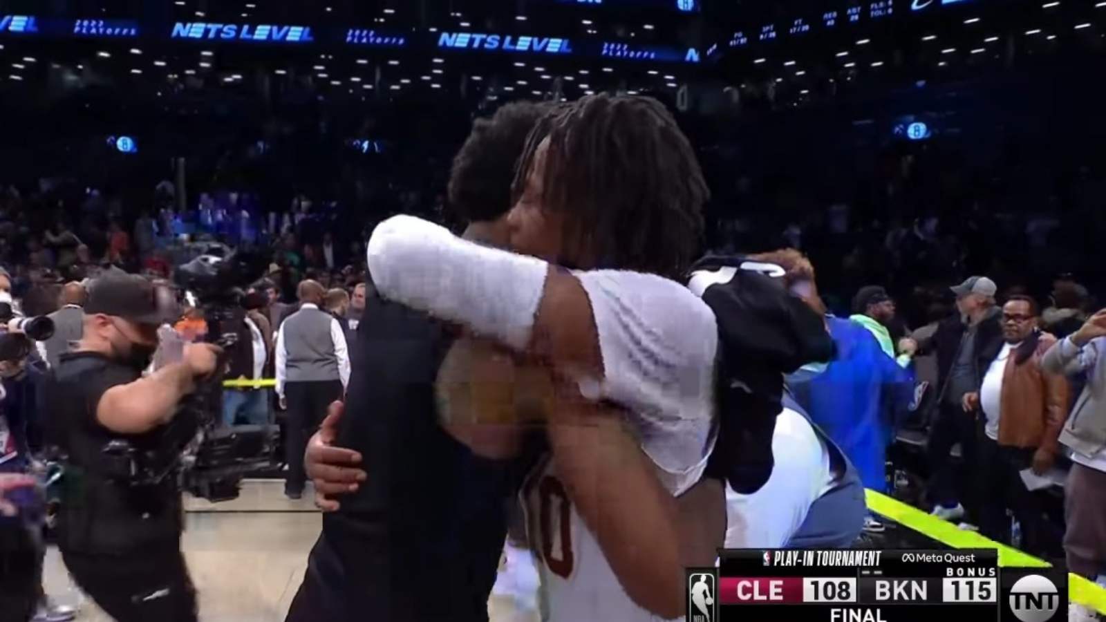 “You’ll be a star for the ages” Kyrie Irving shows love and respect to young Darius Garland as Nets top Cavs in play-in contest