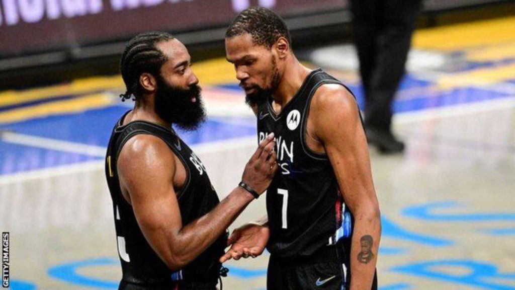 James Harden and Kevin Durant