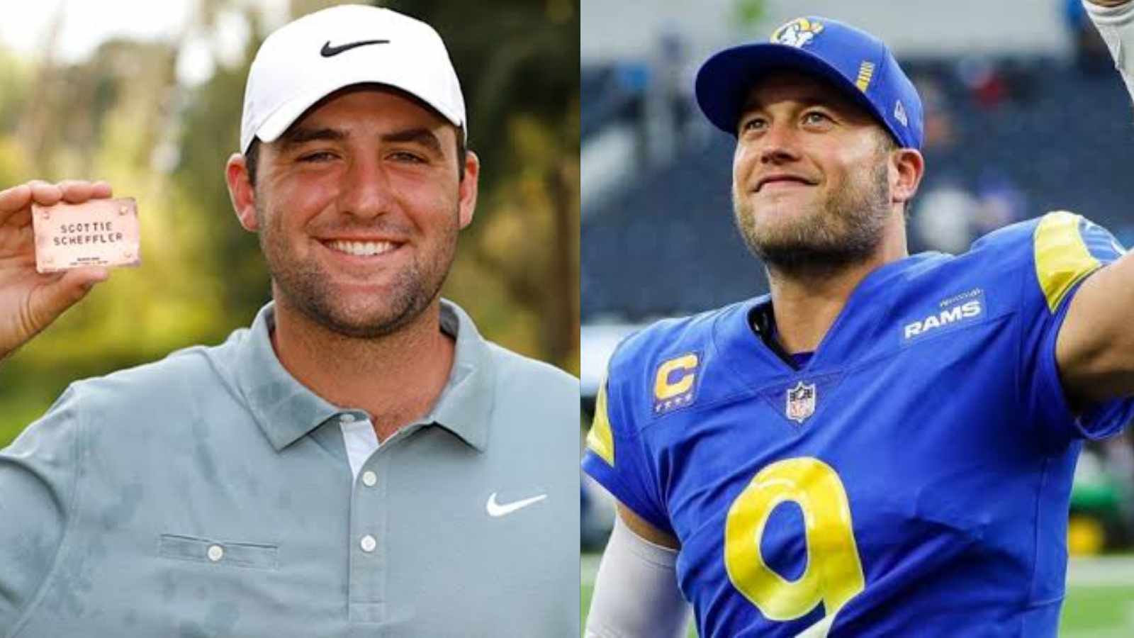 Masters champion Scottie Scheffler has got something in common with Rams QB Matthew Stafford