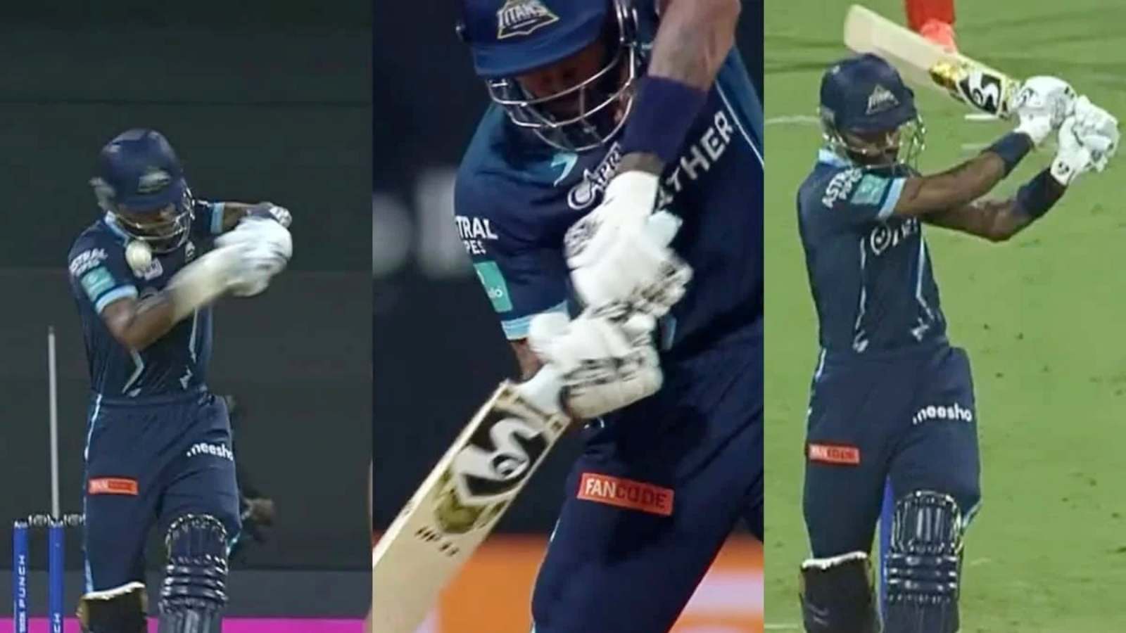 WATCH: “BANG” Hardik Pandya gets hit by a lethal Umran Malik bouncer on helmet!