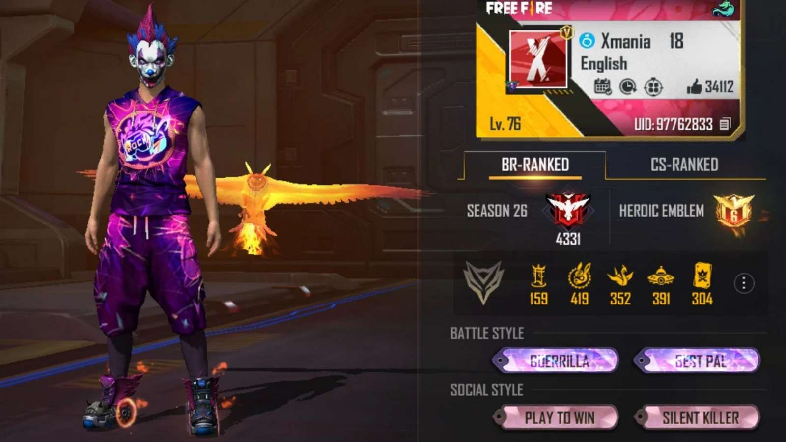 X-Mania Free Fire MAX ID, Stats, K/D Ratio, YouTube Channel, Discord Link, Monthly Income, And More For April 2022