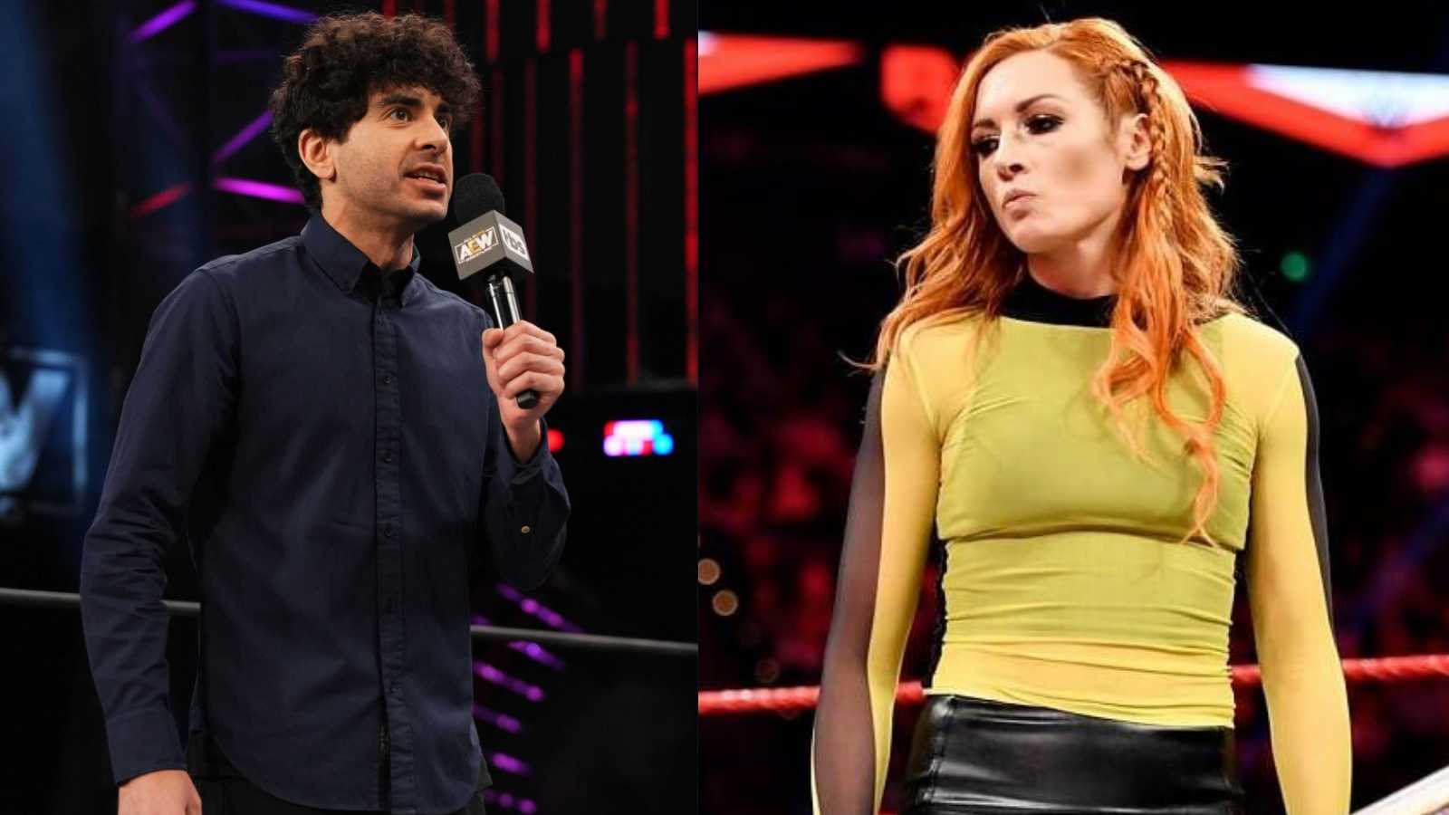 “These aren’t real people”: Becky Lynch references Tony Khan’s tweet