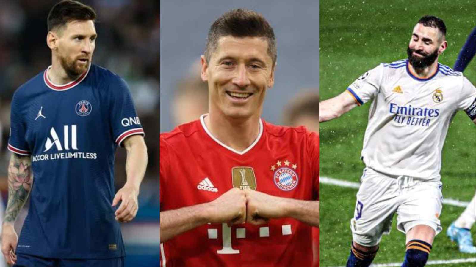 Ballon D’Or Power Rankings as of April 2022 featuring the likes of Karim Benzema, Robert Lewandowski, and others