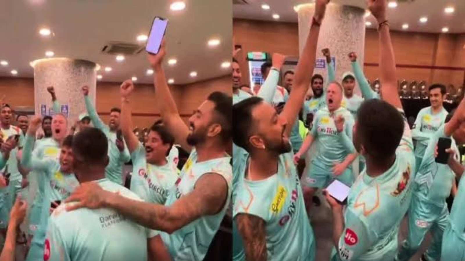 Watch: LSG players celebrate hat-trick of wins by singing ‘Sweet Super Giants’