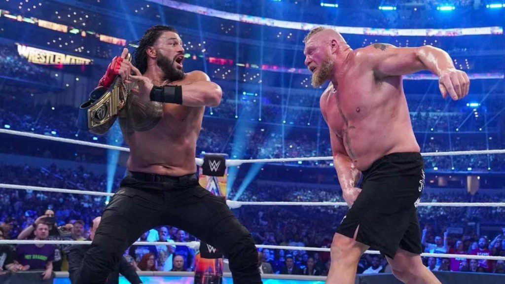 Brock Lesnar lost to the Tribal Chief Roman reigns at the 38th edition of the Grandest Stage of them All