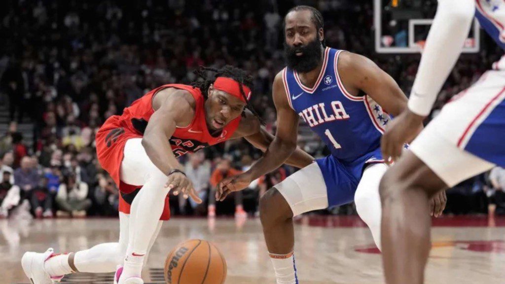 James Harden against the Raptors