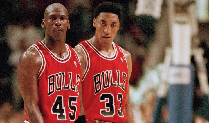 Michael Jordan and Scottie Pippen