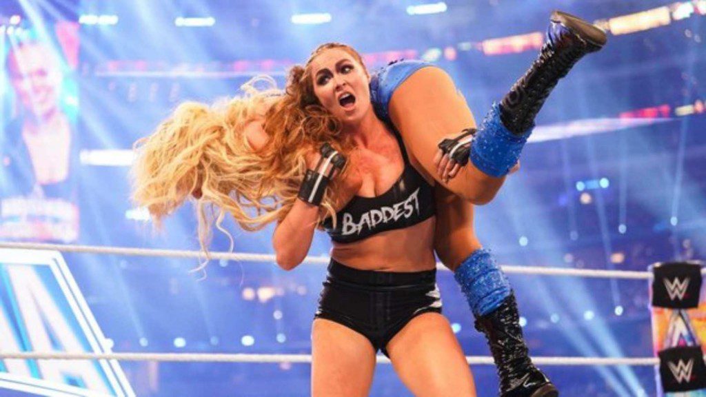 Ronda Rousey recently commented on her match with Charlotte Flair at WrestleMania 38