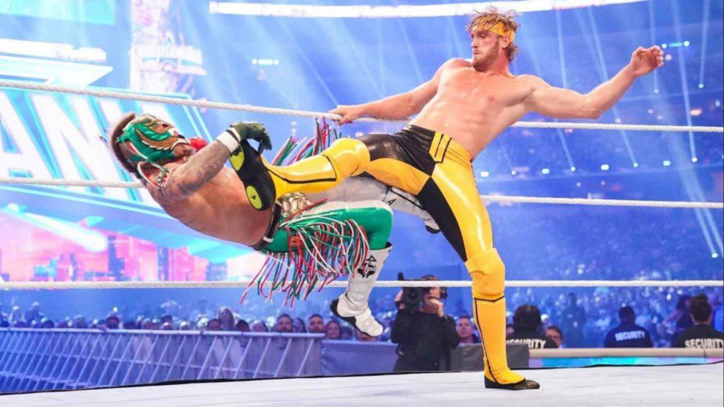 Logan Paul teamed up with the Miz to defeat the Mysterios in a classic match at WrestleMania 38