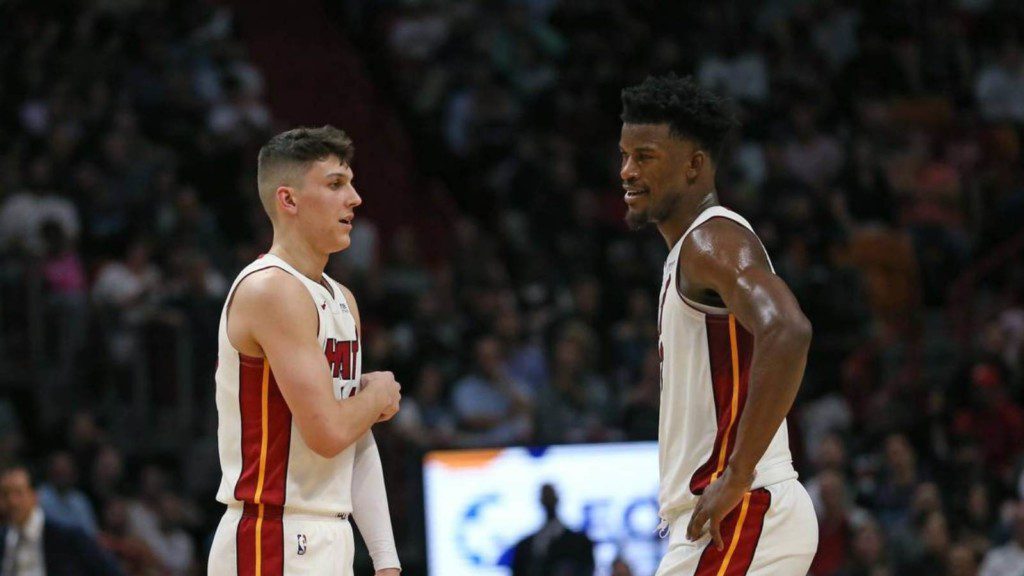 Tyler Herro and Jimmy Butler