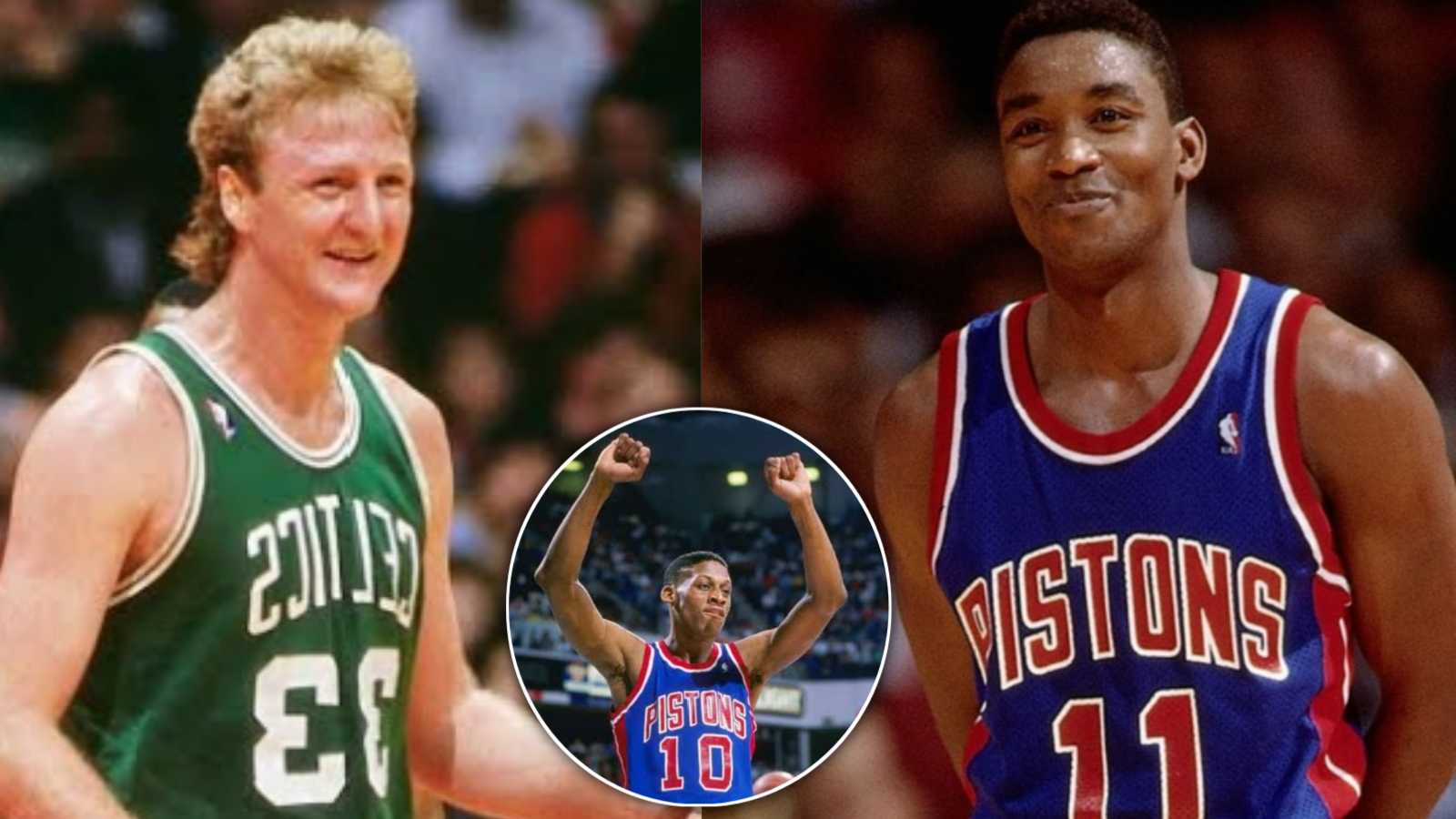 “But I have to agree with Dennis Rodman, if he was black, he’d be just another good guy” Isiah Thomas sarcastically jokes about Celtics legend Larry Bird