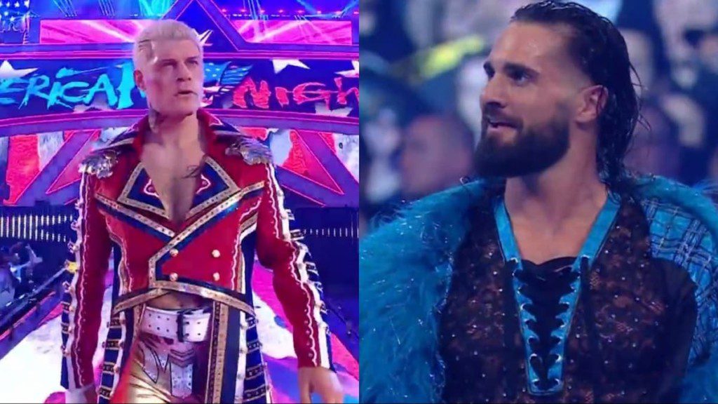 Cody Rhodes and Seth Rollins on WrestleMania 38