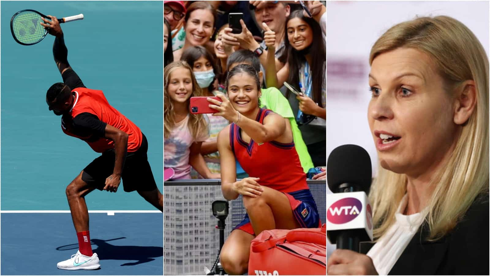 “Nick Kyrgios pulls off this show like McEnroe on purpose” Anke Huber believes the sport needs more characters like ‘Emma Raducanu’