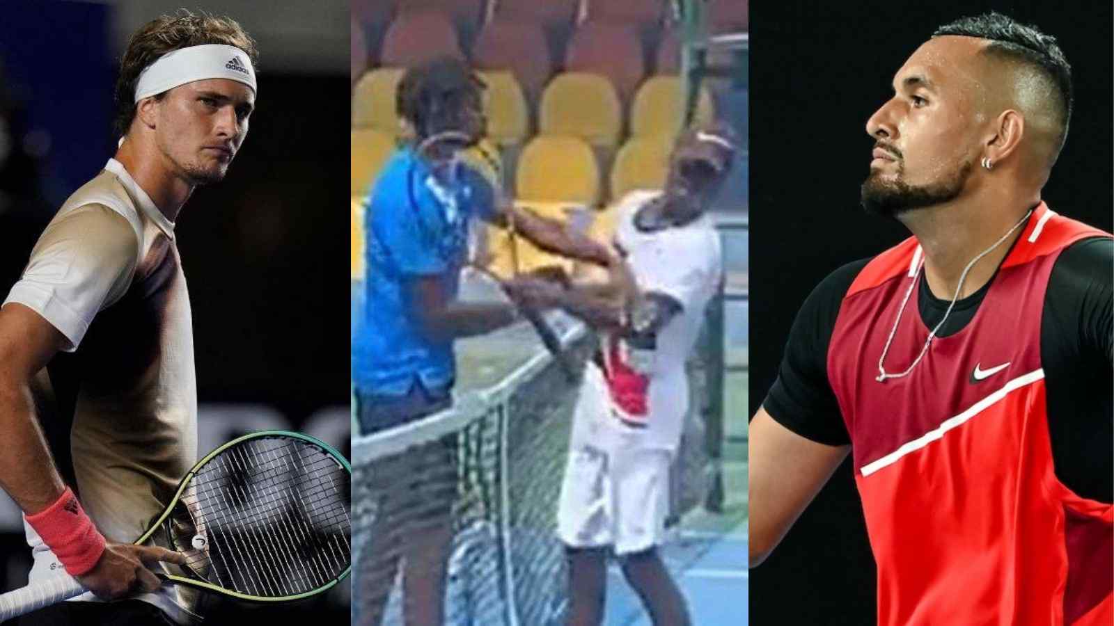 “Nick Kyrgios, Alexander Zverev etc’s behaviour is partly responsible for this” Tennis fans erupt in anger after player slaps his opponent after losing