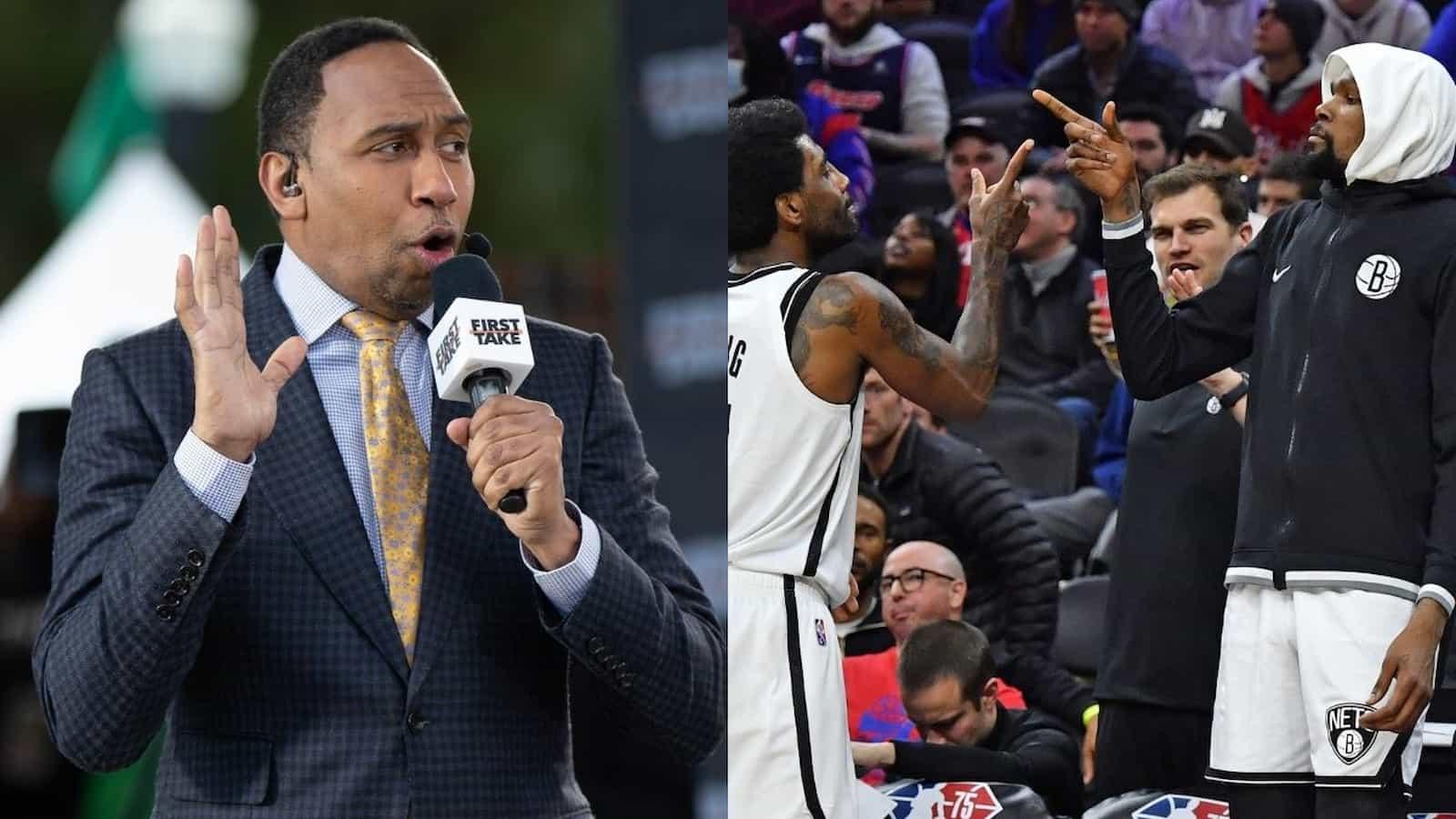 “He coaxed him to come to Brooklyn” Stephen A. Smith believes Kyrie Irving has completely betrayed Kevin Durant