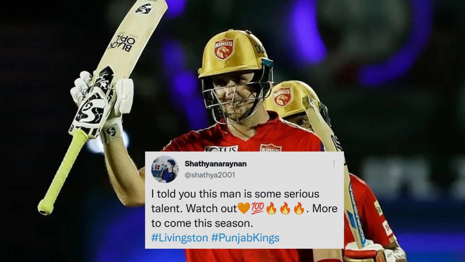 “Some serious talent” Twitter goes beserk as Liam Livingstone’s breathtaking 60(32) guides PKBS to massive total against CSK