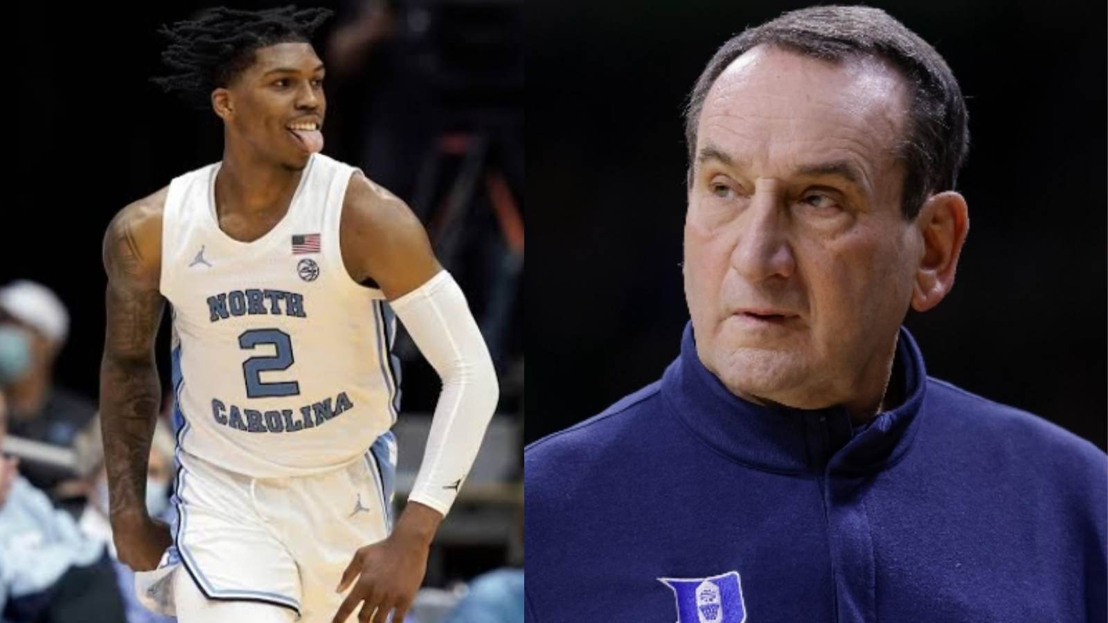 “Caleb Love can tell everyone he ended Coach K’s career” NBA Fans in disbelief as UNC vs Duke ends with Tar Heels earning bragging rights