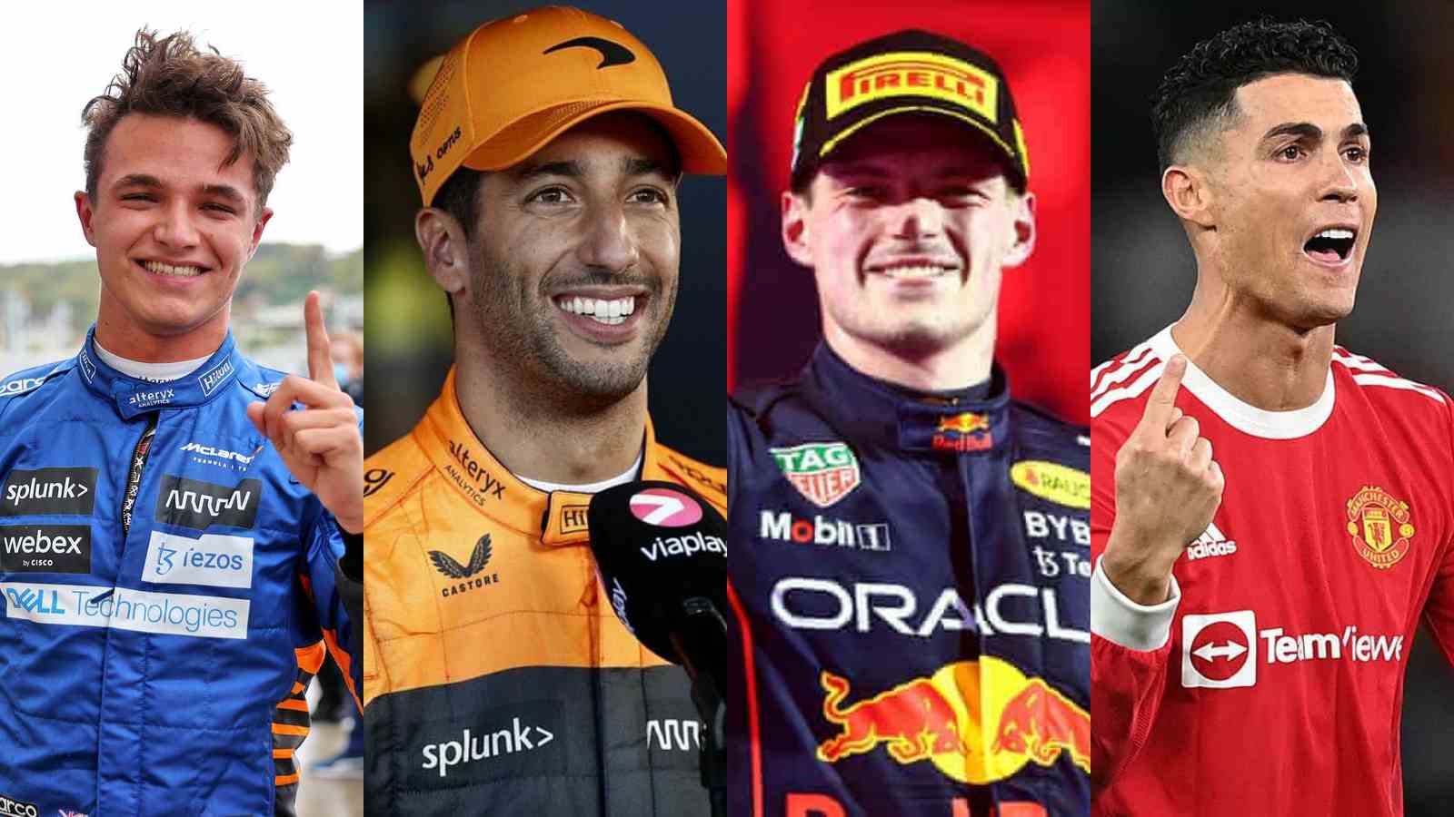 Lionel Messi or Cristiano Ronaldo? Verstappen or Hamilton? Lando Norris and Daniel Ricciardo placed in a spot with tricky questions