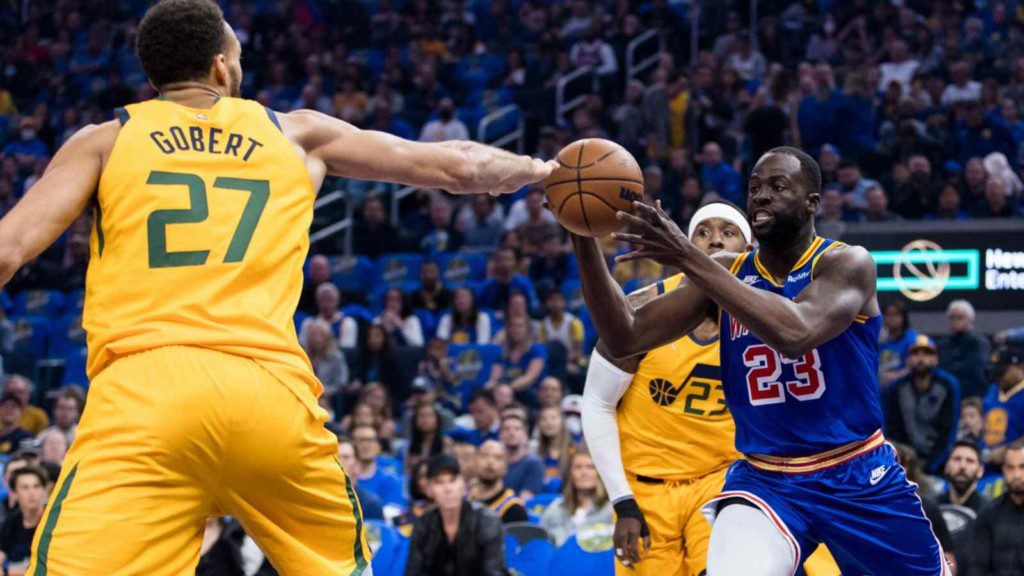 Draymond Green in action against the Jazz