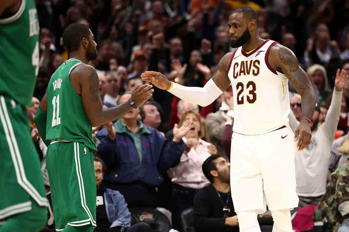 “Kyrie Irving is at your mum’s house” LeBron James got furious with a fan when asked about former partner’s next destination