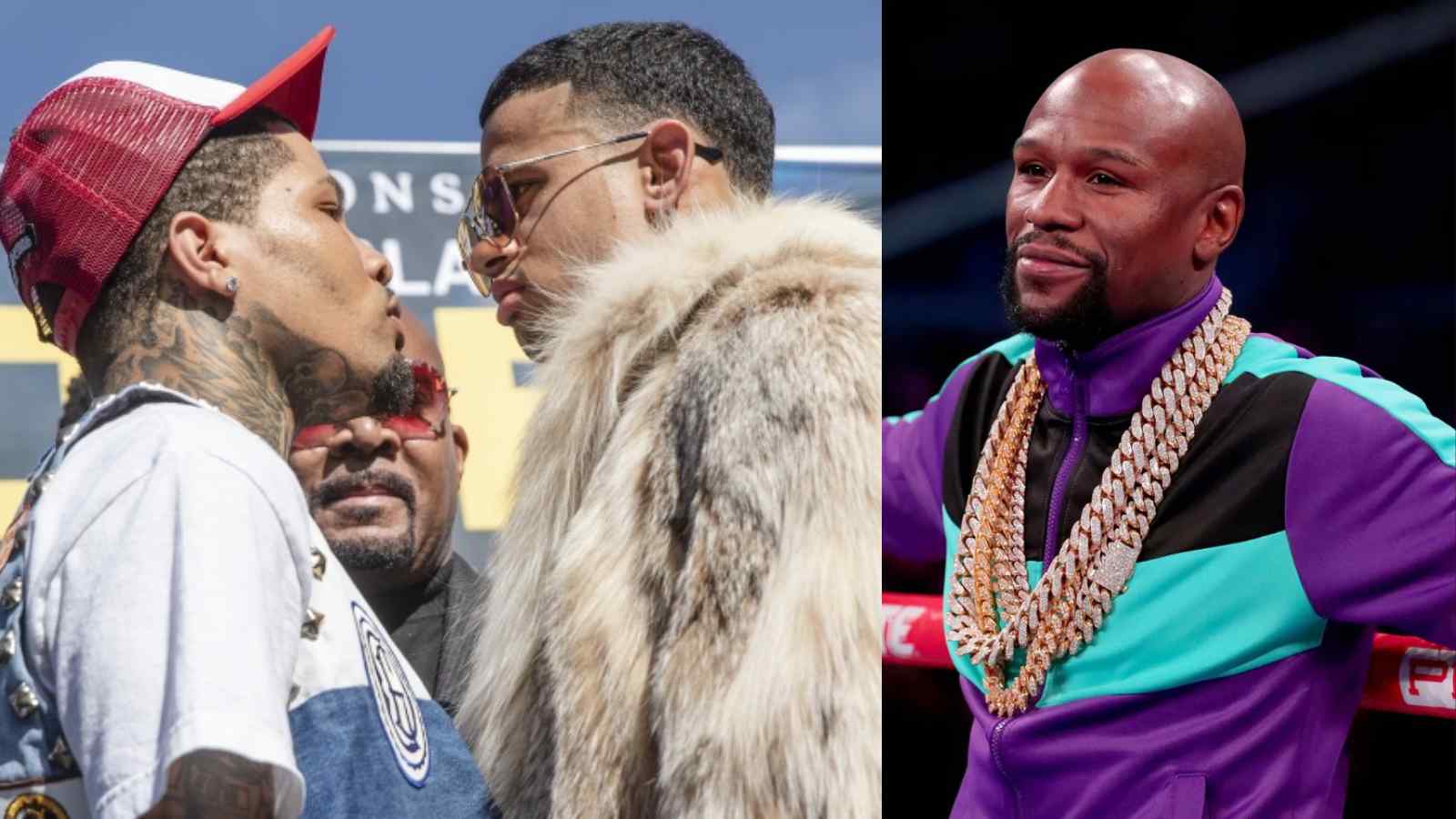 WATCH!  Floyd Mayweather dons his coach hat as he works alongside Gervonta Davis and Rolando Romero for their fight