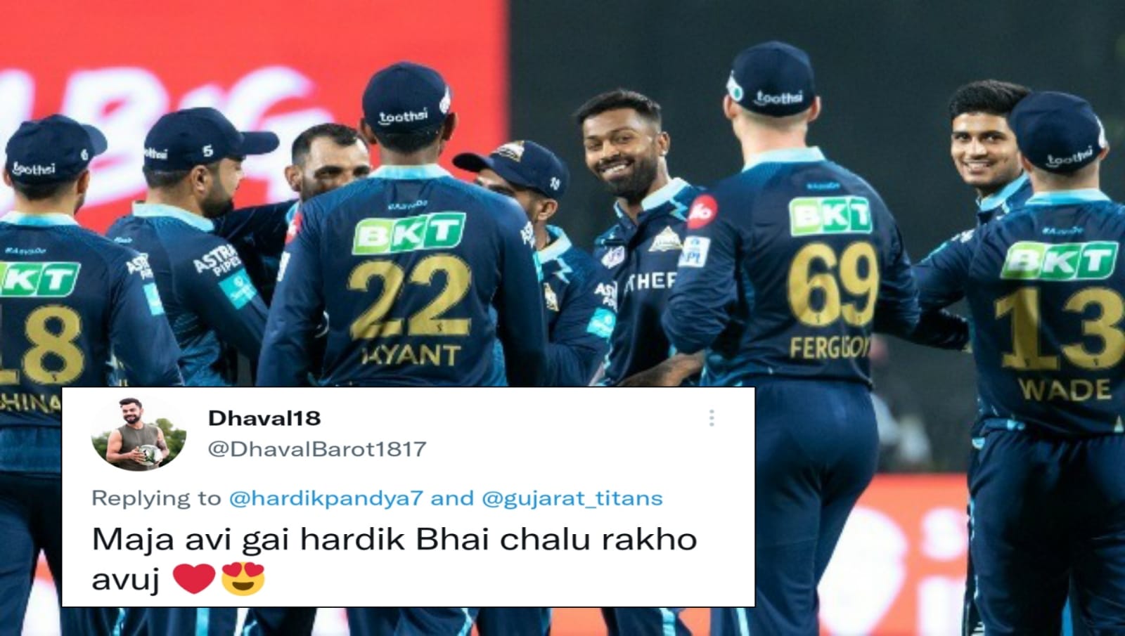 “Maja avi gai Hardik Bhai” – Hardik Pandya’s captaincy propels Gujarat Titans to their second consecutive victory