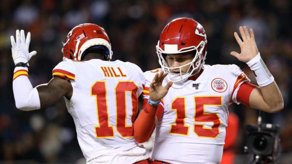 Patrick Mahomes and Tyreek Hill