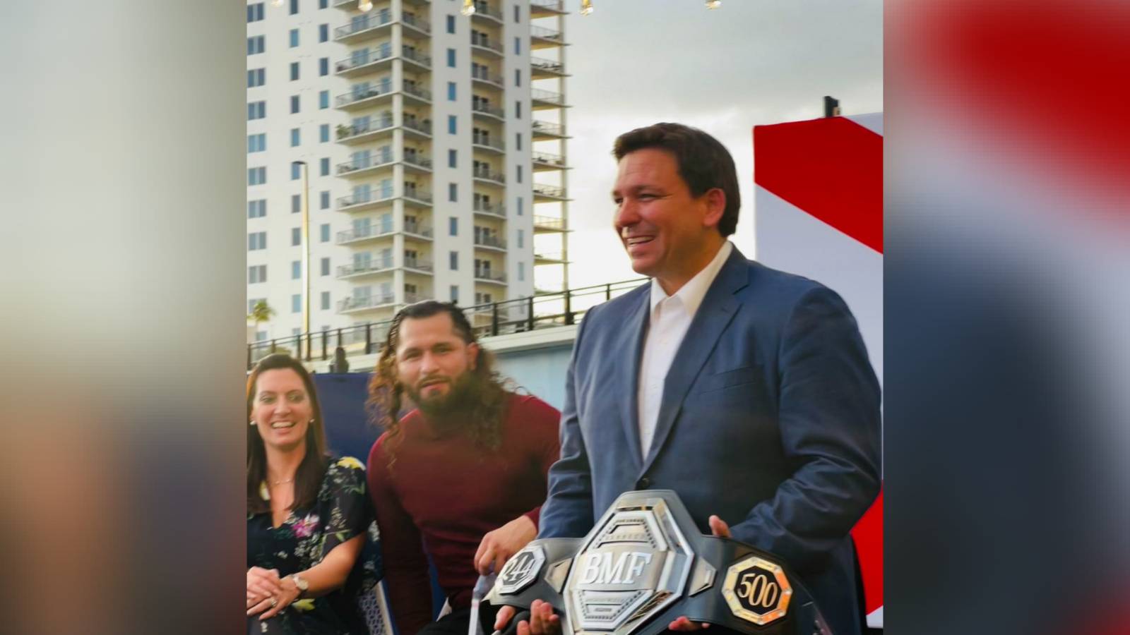 Watch: Jorge Masvidal turns political aide to Florida’s Governor Ron DeSantis