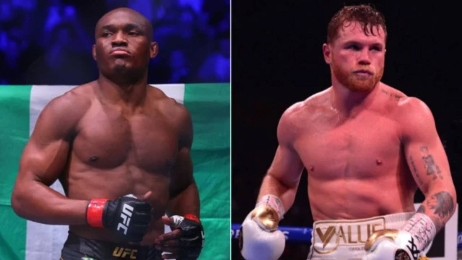 “Relax before somebody gets hurt”- Kamaru Usman & Canelo Alvarez bites each others’ neck in a full-blown Twitter war