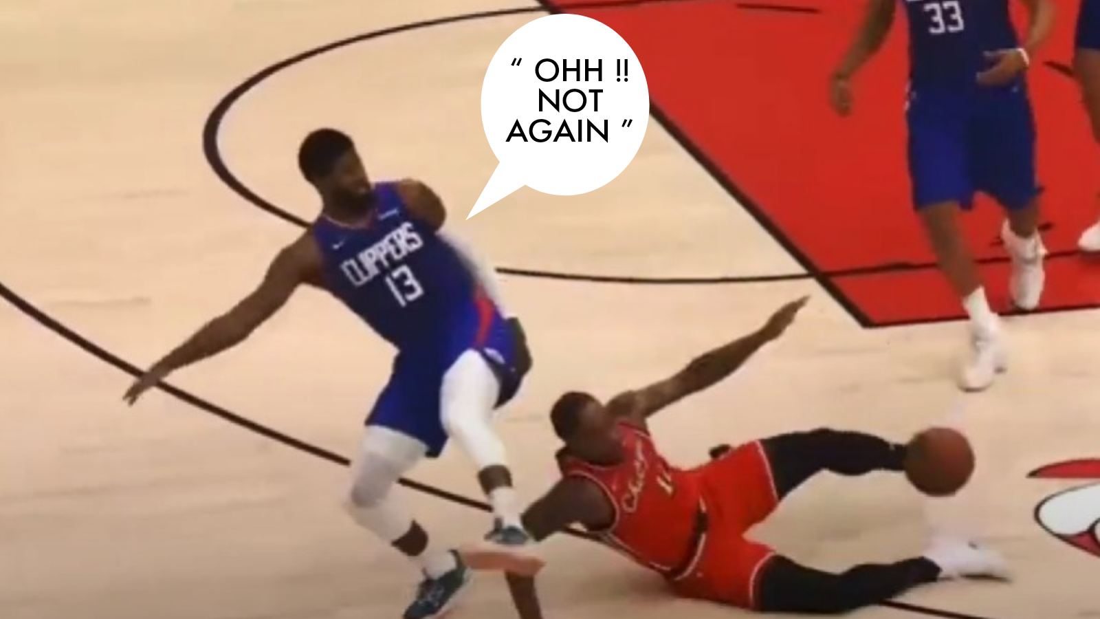 “We are out of the postseason if Paul George is injured” Clippers fans hold their breath after DeMar DeRozan dangerously tackles Young Trece