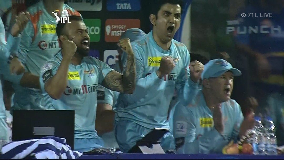 “Beating Dhoni is important” Gautam Gambhir’s epic reaction after LSG’s thumping win over CSK goes viral