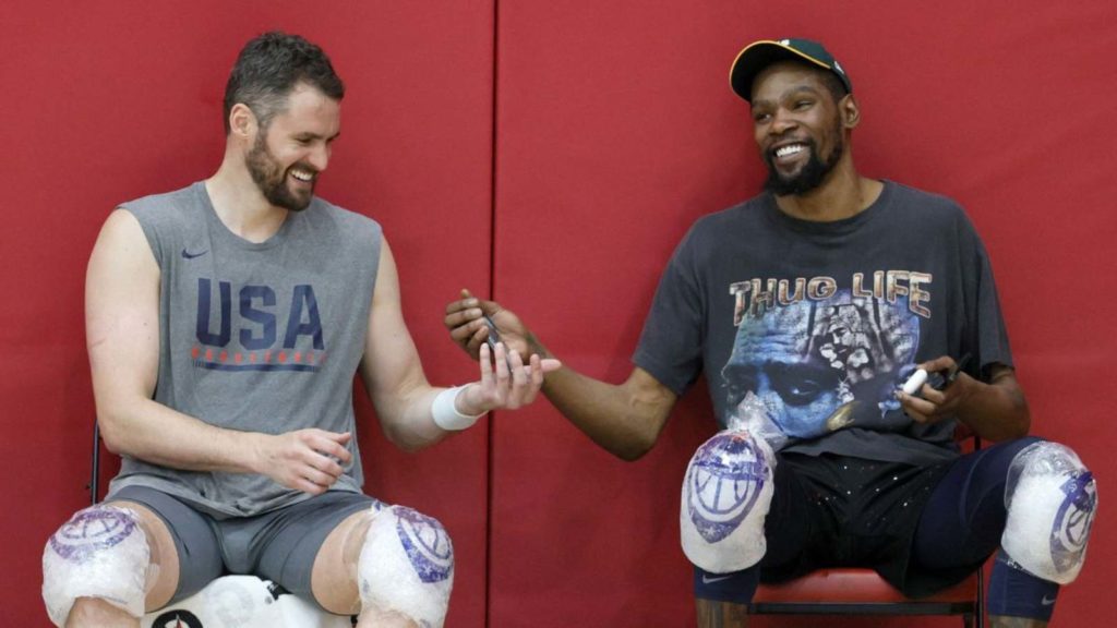 Kevin Durant and Kevin Love