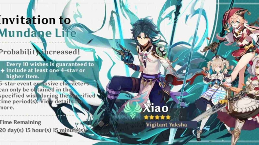 Genshin Impact Yelan and Xiao banner: Release date and 4-star characters leaked